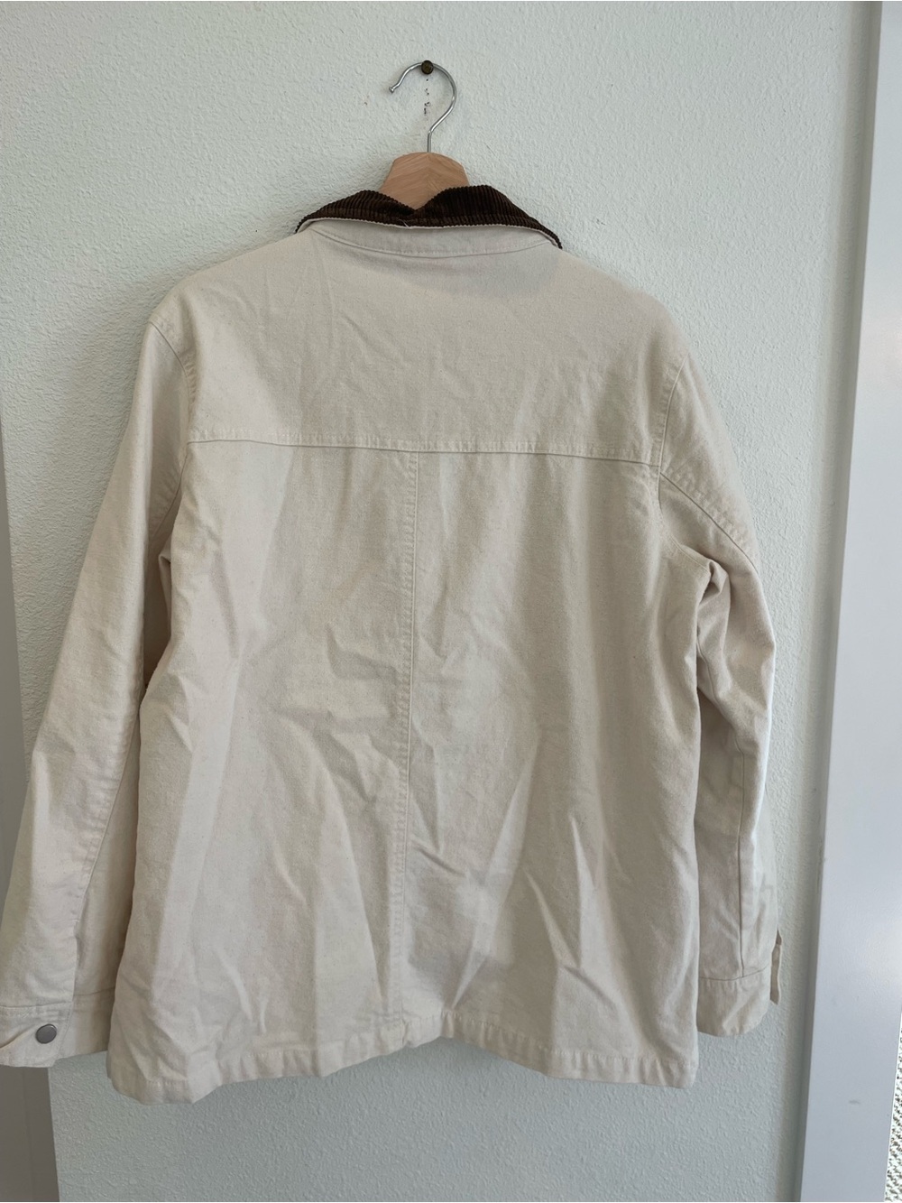 NWT Altar’d State cotton chore jacket barn ivory medium msrp $88 - Picture 4 of 5